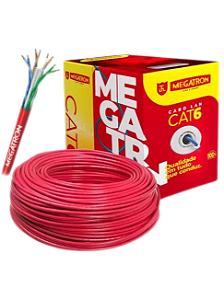 CABO DE COMUN. DE DADOS LAN 4P CAT6 CX 305M VM