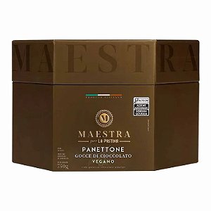 Panettone Gotas Chocolate Vegano 750g Maestra Per La Pastina