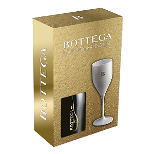 Kit Espumante Italiano Bottega Millesimato Brut + Taça