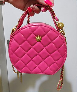 BOLSA REDONDA ROSA PINK