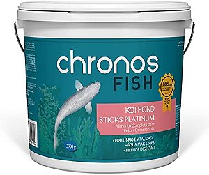 Ração Para Carpas Chronos Fish Koi Pond Sticks Platinum 3,900Kg