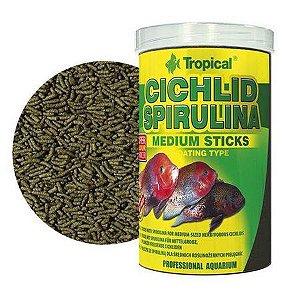 CICHLID SPIRULINA MEDIUM STICKS - POTE 90G - TROPICAL