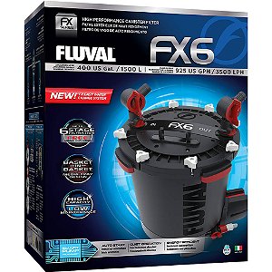 Filtro Canister Fluval FX6 - 3500L\h 110v Aquários até 1500L