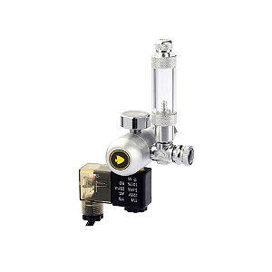 Regulador de CO2 SOMA TOOL - 1 Manometro + Conta bolhas + Solenoide 110V