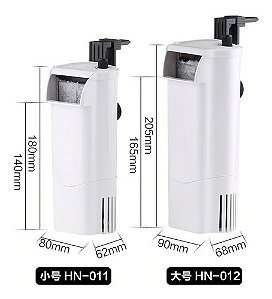 Filtro Interno Sunsun Hn-12 Repteis Tartarugas 300l\h