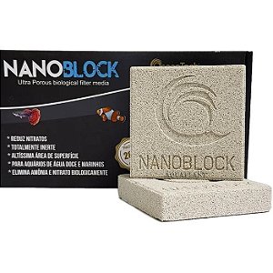 NANO BLOCK 10 X10 X 2,5CM - 2 UNIDADE  -  OCEAN TECH