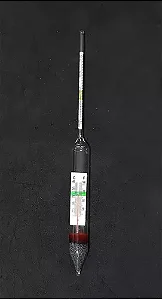 DENSIMETRO SOMA FLUTUANTE DE VIDRO COM TERMOMETRO ROXIN RX-D009