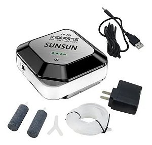 SEMI NOVO - Compressor Ar No-break Bateria Cp-101 Aquário Sunsun Bivolt