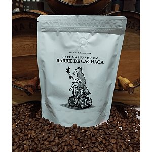 Café especial "maturado em barril de cachaça"" 250g em grãos