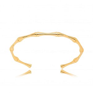 Bracelete Bambu Folheado a Ouro 18K