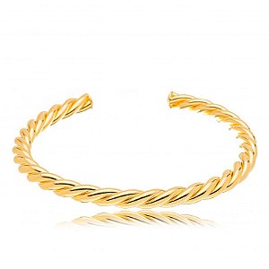 Bracelete Trançado Folheado a Ouro 18K