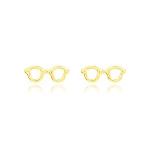 Brinco Óculos Folheado a Ouro 18K