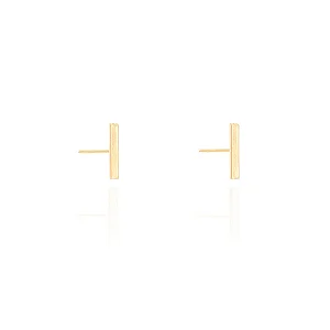 Brinco Palitinho Liso Folheado a Ouro 18K