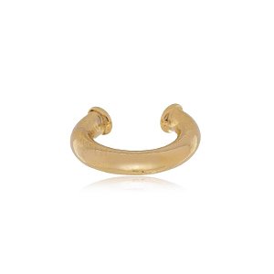 Brinco Piercing Fake Liso Folheado a Ouro 18K