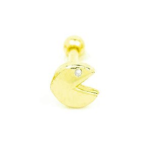 Brinco Piercing PacmAnel Folheado a Ouro 18K