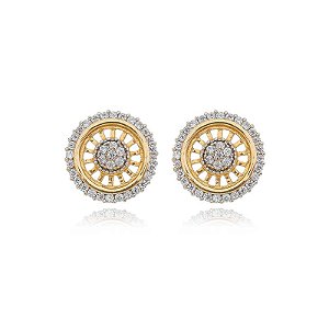 Brinco Pizza Folheado a Ouro 18K