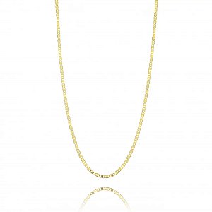 Colar 60Cm Elo Gucc Folheado a Ouro 18K