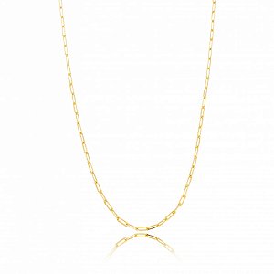 Colar Corrente Cartier 60 Cm 0,7Mm Folheado a Ouro 18K