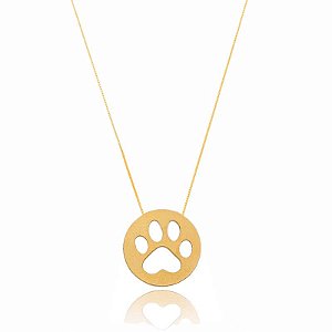 Colar Redondo Patinha Folheado a Ouro 18K