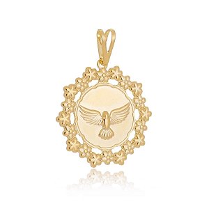 Pingente Espírito Santo Borda Floral