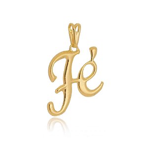 Pingente Fé Manuscrito