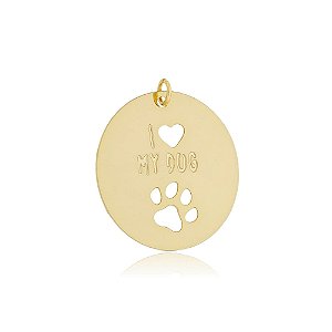 Pingente I Love My Dog