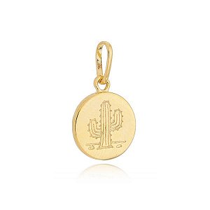 Pingente Moeda Cacto
