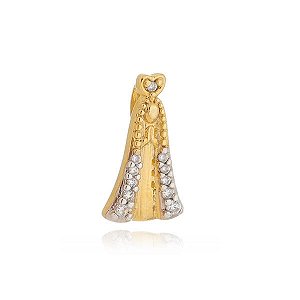 Pingente Nossa Senhora Aparecida Cravejada Cristal