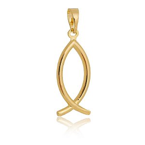 Pingente Peixe Cristianismo Grande