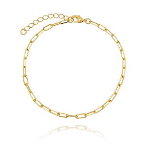 Pulseira 18Cm Cartier 0,70Mm Folheado a Ouro 18K