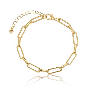 Pulseira Elo Cartier 1,4Mm Folheado a Ouro 18K