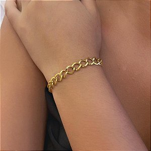 Pulseira Elo Torcido Folheado a Ouro 18K