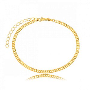 Pulseira Groumet Lisa Folheado a Ouro 18K