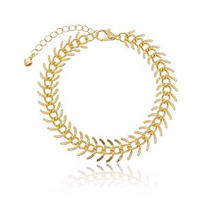 Pulseira Lacraia Folheado a Ouro 18K