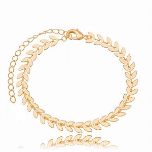 Pulseira Setinha Lisa Folheado a Ouro 18K