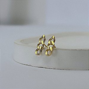 Brinco Corrente Folheado a Ouro 18k