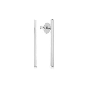 Brinco Palito Longo Folheado a Prata 925