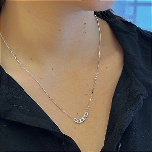 Colar Corrente Folheado a Prata 925