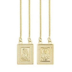 Colar Escapulário Nossa Senhora do Carmo