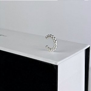 Piercing Fake Esferas Folheado a Prata 925