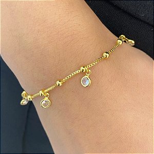 Pulseira Bolinhas e Pontos de Luz
