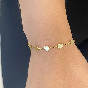 Pulseira Corações