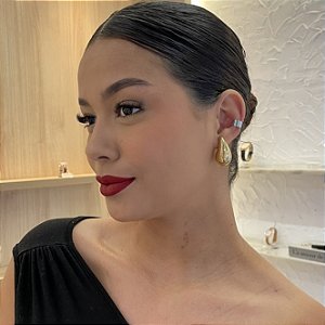 Brinco Gota Vintage Folheado a Ouro 18k