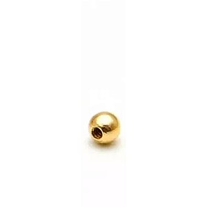 Tarraxa Bolinha para Piercing Folheado a Ouro 18k