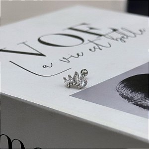 Piercing Bananinha Leque Navetes Folheado a Prata 925