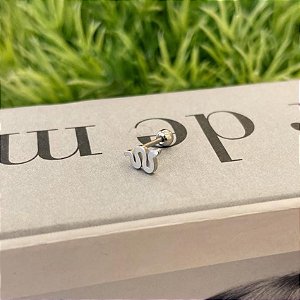 Piercing Cobra Lisa Folheado a Prata 925