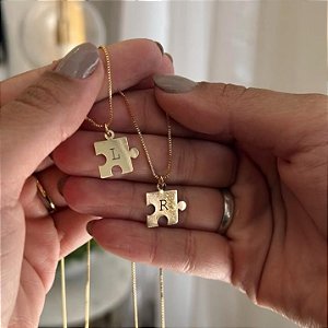 Colar Quebra Cabeça Dupla