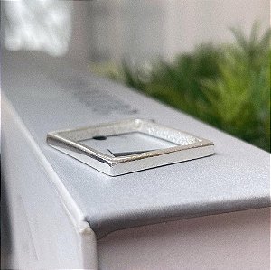 Anel Quadrado Fio Folheado a Prata 925