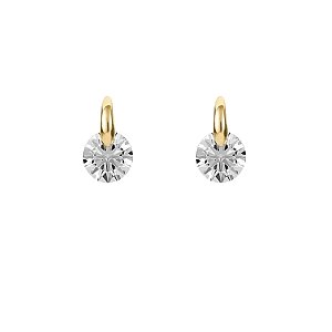 Brinco Ponto de Luz Pendente Folheado a Ouro 18K