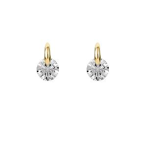 Brinco Ponto de Luz Pendente Folheado a Ouro 18K